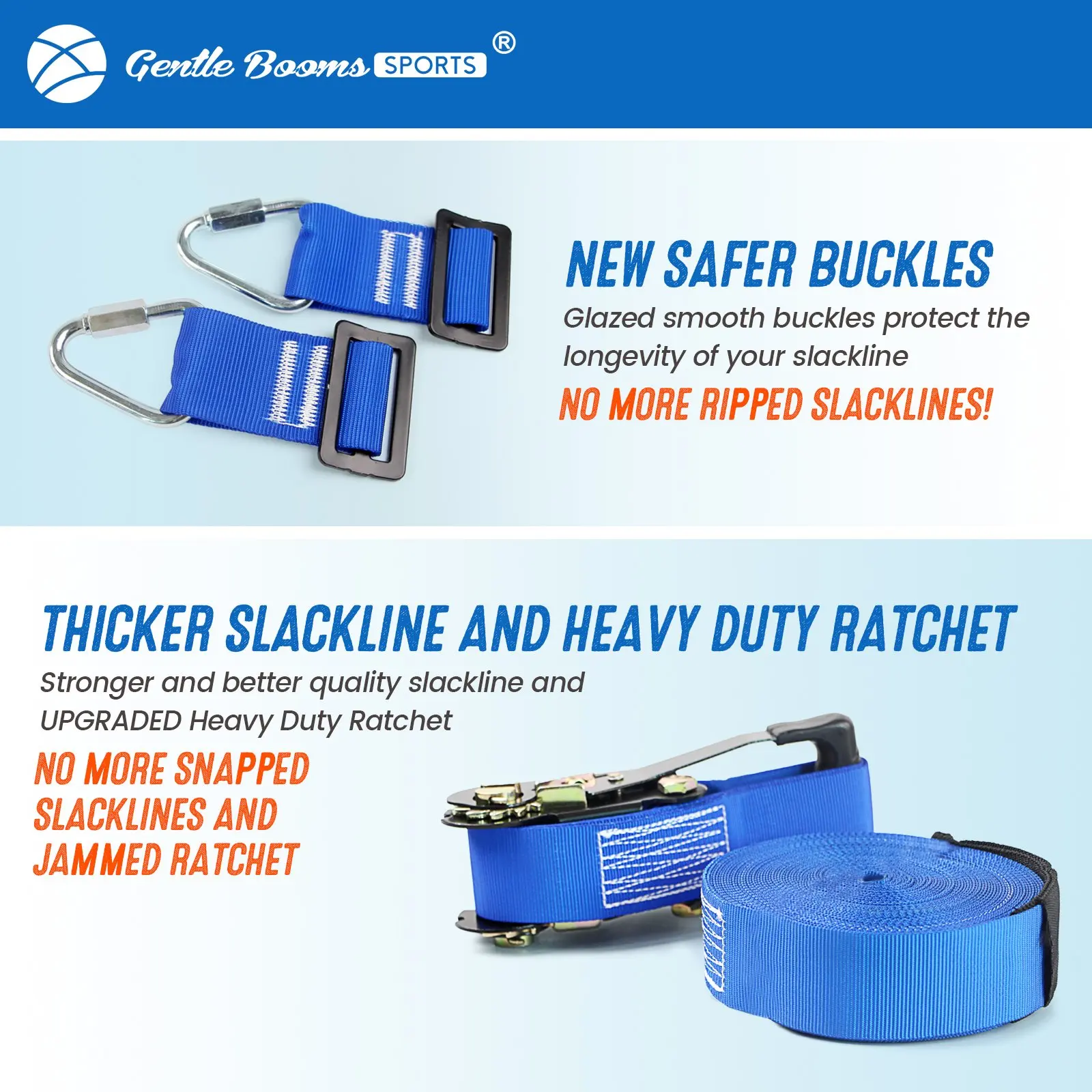 Gentle booms sports outdoor kids playground 56ft slackline ninja warrior course with monkey bar