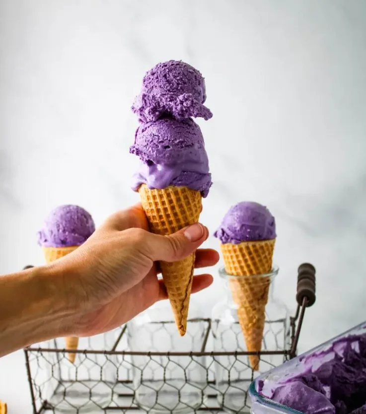 OEM вкусный фиолетовый порошок мороженого yam