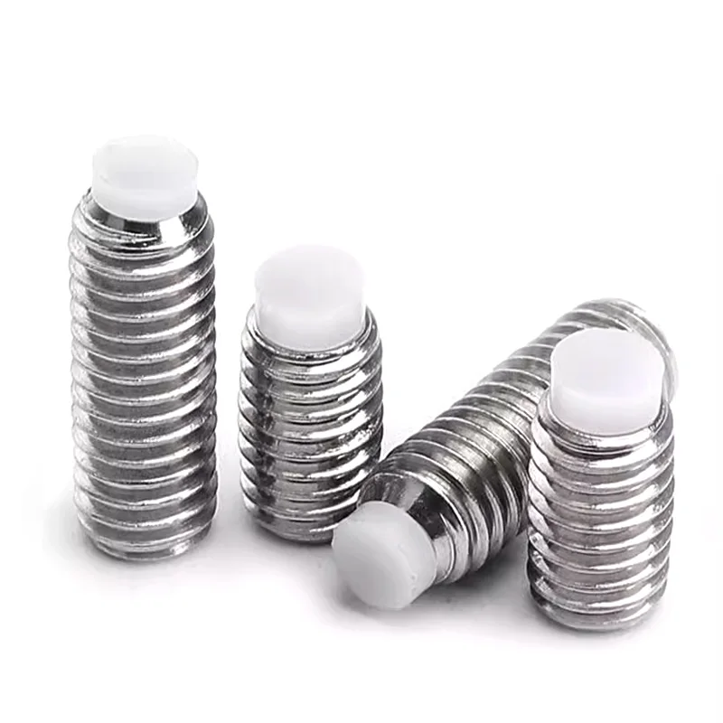 M3 M4 M5 Stainless Steel Allen Head Hex Hexagon Socket Plastic Nylon Dog Convex End Point Tip Grub Bolt Set Screw