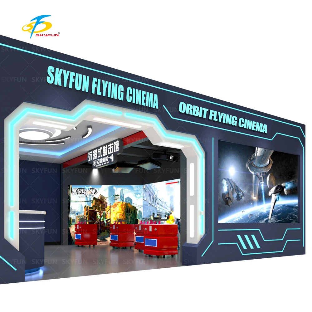 Невооруженным глазом 7D Flying Cinema Immersive 9D изогнутый экран высокой четкости для нескольких человек