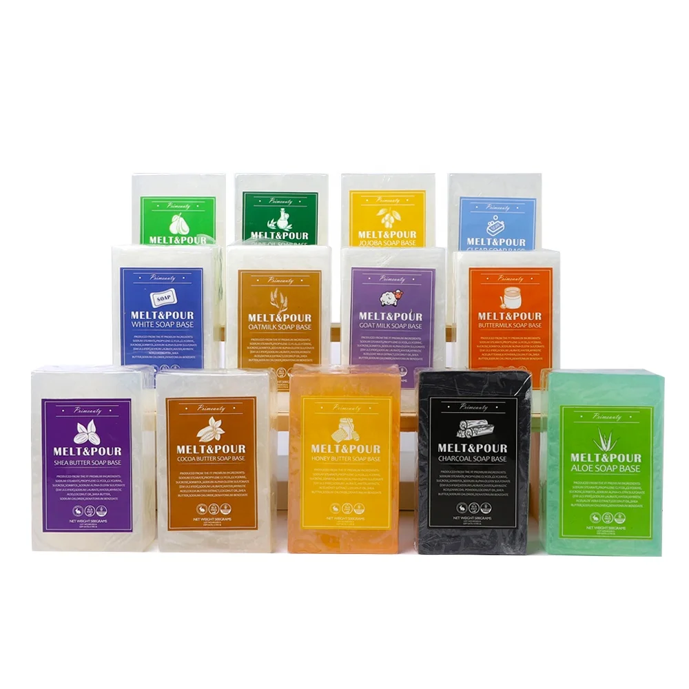 wholesale glycerin soap base melt and pour soap making white shea butter organic clear transparent goat milk soap base