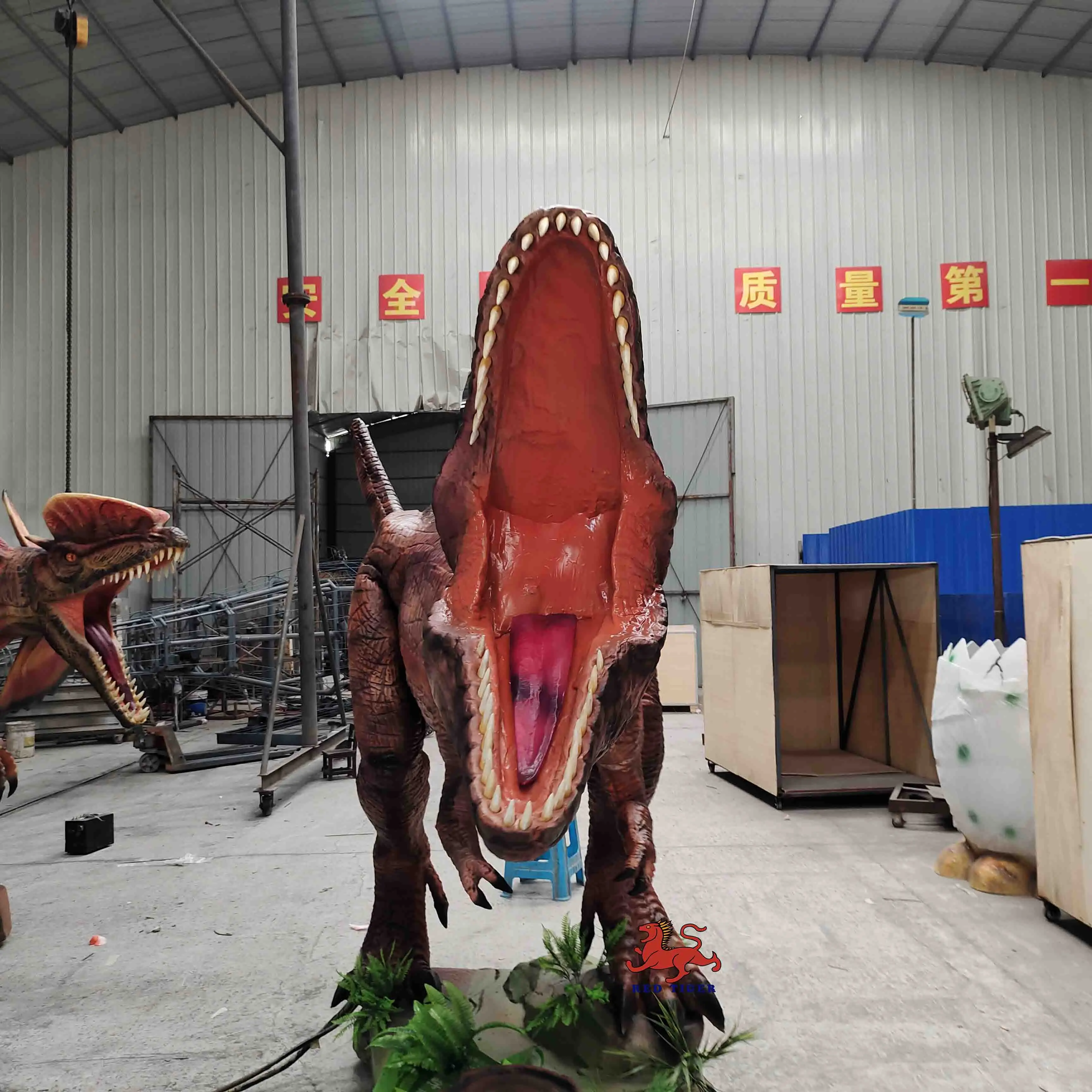 dino park realistic dinosaur electronic juguetes de dinosaurio animatronico dinosaur open mouth made in China