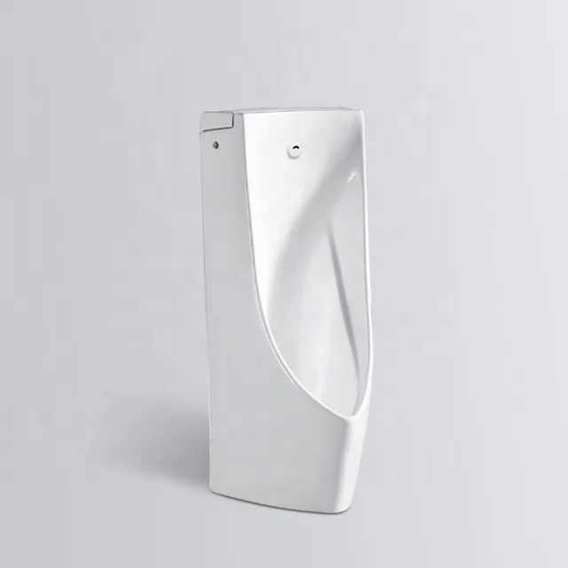 Floor mounted urinal inductive flushing