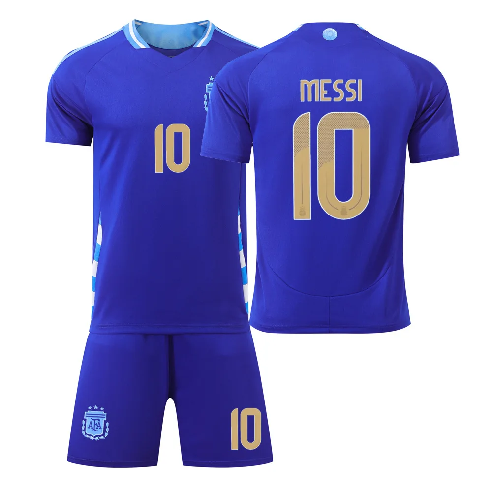 24-25 новая сборная Аргентины № 10 Lionel Messi футбольные майки для взрослых детей оптом