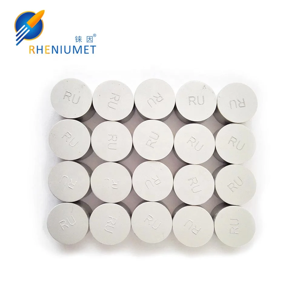 Factory price Ruthenium pellet, ruthenium ingot/cube, Ru cylinder manufacturer