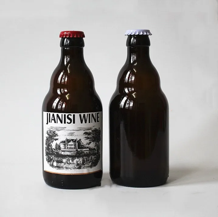 wholesale  custom logo beverage industrial use 330ml beer bottle