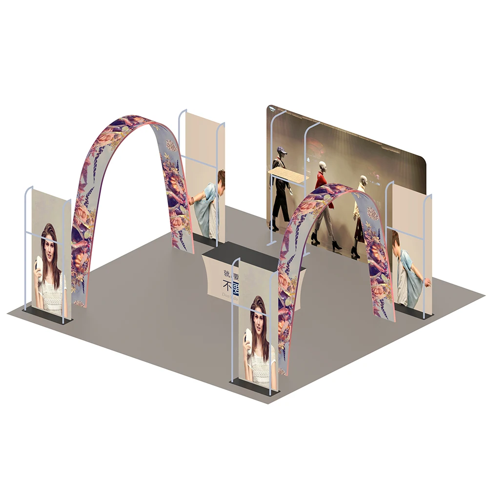 Печатная растягивающаяся Натяжная ткань задний стенд рамки под заказ стенд для торговой выставки стенд для выставки торговой выставки стенд