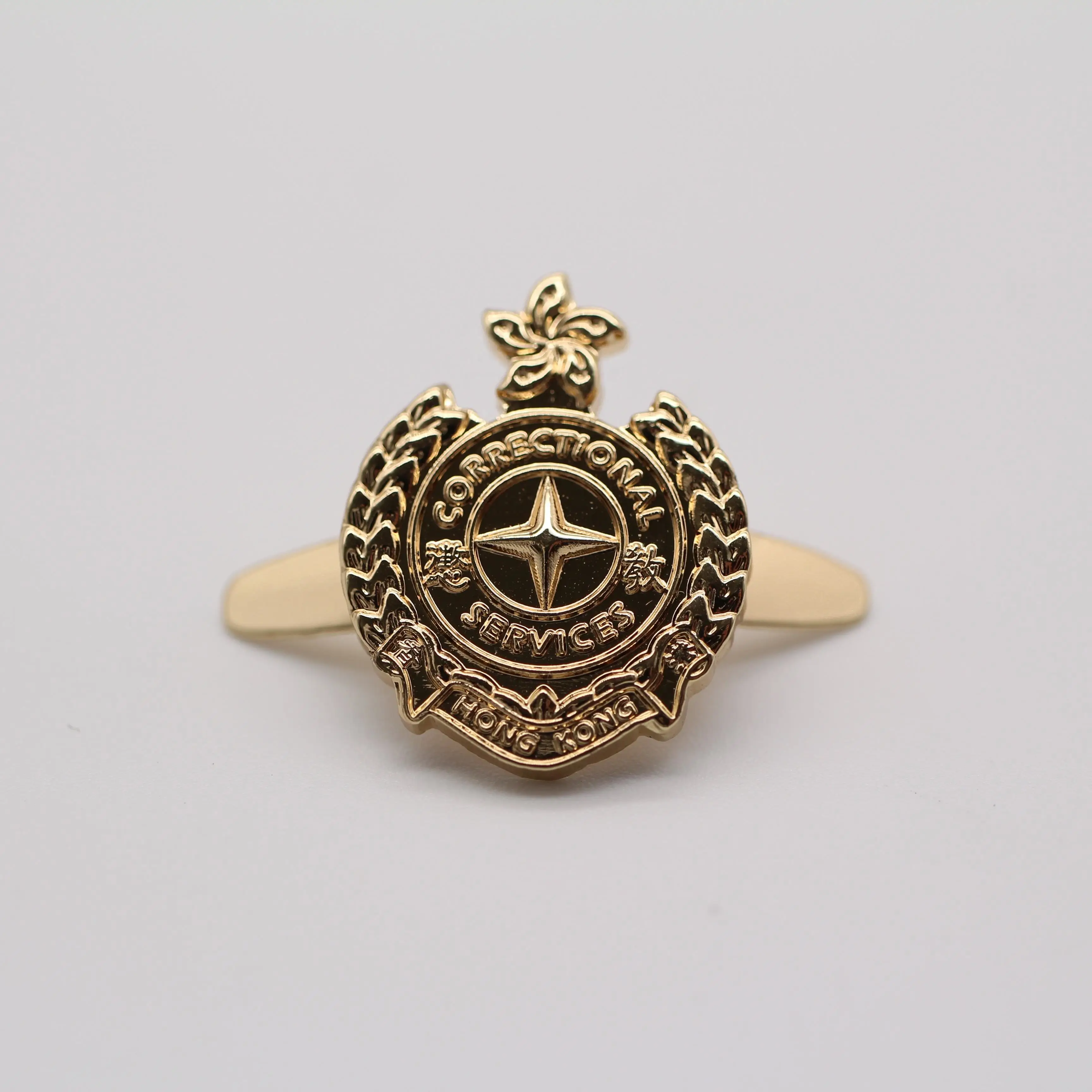 High quality custom metal logo pendant tag necklace for bag and garment