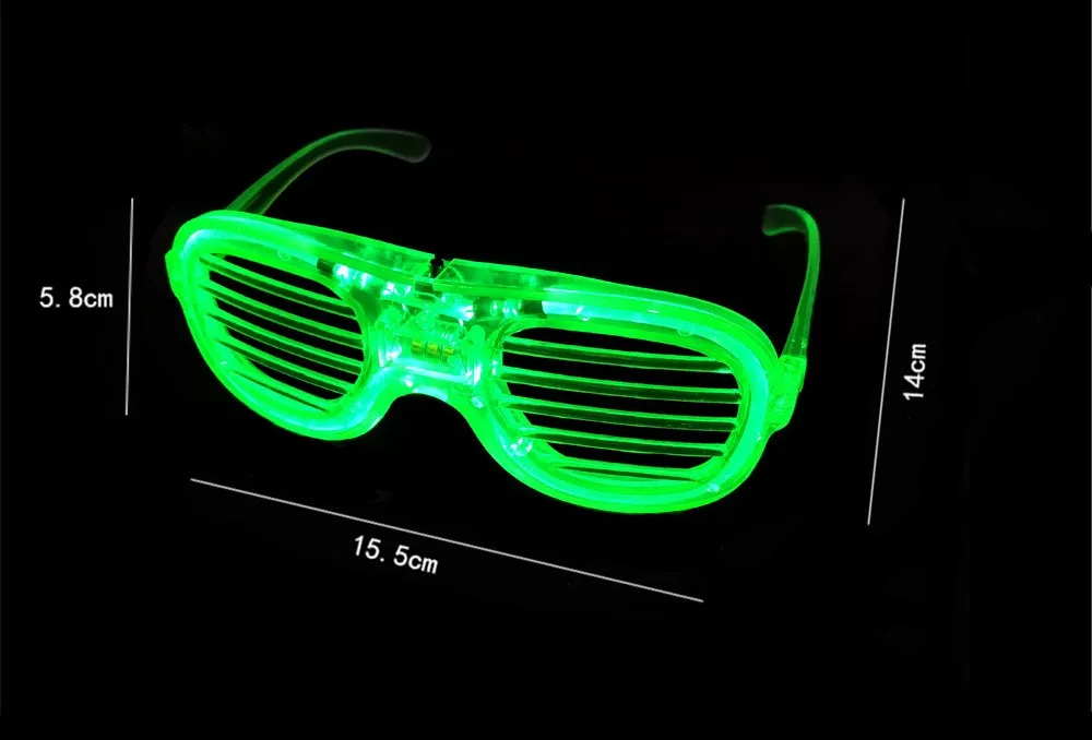 Wholesale Luminous Festival Party Accessories LED Glasses Flash Up Glow In Dark Flashing Glasses For Party
