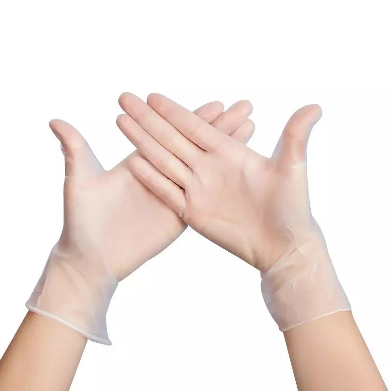 100PCS Good Price High Quality Clear Powder Free Disposable Vinyl Gloves
