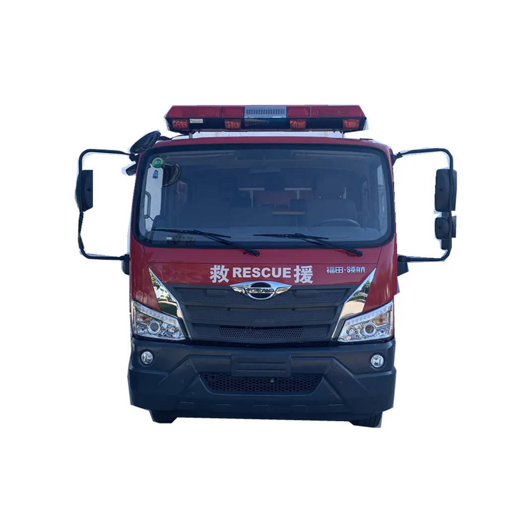 Single Cabin Mini Foton China Water Foam Fighting Fire Truck 4*4