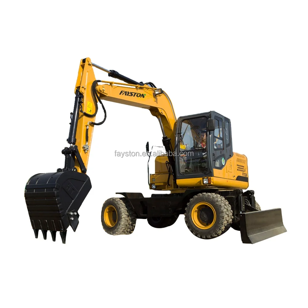 
CAT design FT155W Wheel Excavator 15 Ton Wheel Excavator With Outriggers 