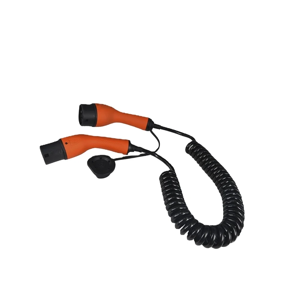 32amp 3phase 5meters  ev charging cable type 1 to type 2 plug in china charging cable mode2