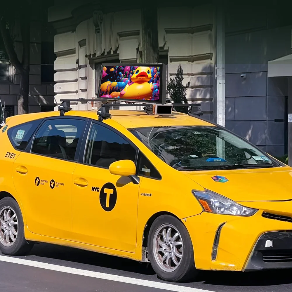 Taxi Top Led Display Taxi Advertising Screens Led Taxi Display Car Led Display Screen Synchronous/Asynchronous Double Face LED