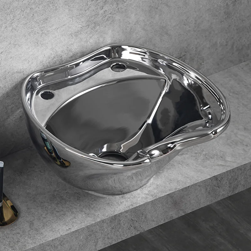 Barber Shop Equipment Hairdresser Salon Furniture Backwash Shampoo Bowl Hair Washing Chair Ceramic Basin of Shampoo Chair