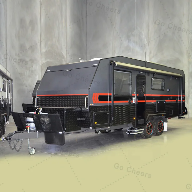 Gocheers Роскошные караваны Rv Австралийский внедорожный кемпер прицеп семейный Гибридный караван Мобильный Караван для продажи