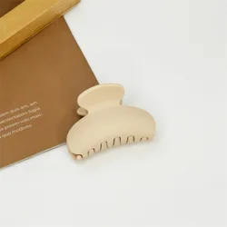 CLARMER New Fashion Women Hair Accessories High Quality PC Plastic Material Milk coffee Matte Surface Hair Claws for Women