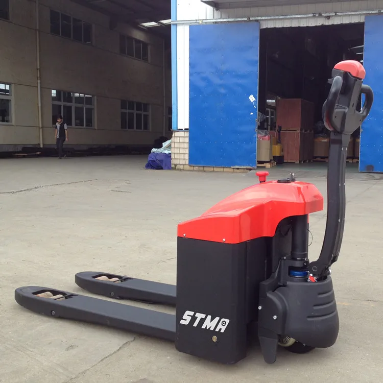 STMA electric portable pallet lift 1500kg capacity mini pallet jack with 1150mm and 685mm fork length