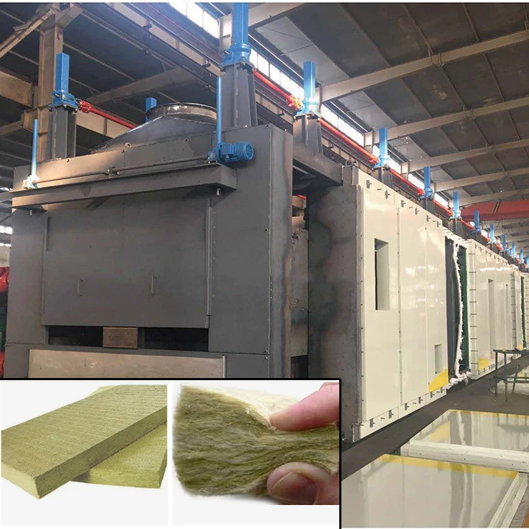 mineral wool insulation board production line rock wool insulation fiber spinning making machine