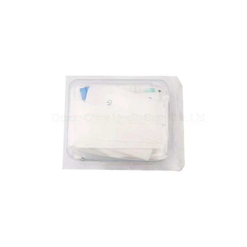 Disposable sterile dialysis on off catheter kit for hemodialysis dressing kits