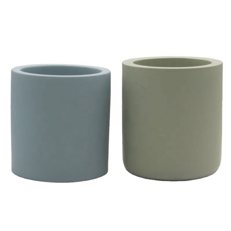 Горячая Распродажа, недорогие современные цветные бетонные подсвечники, цементная банка для изготовления свечей