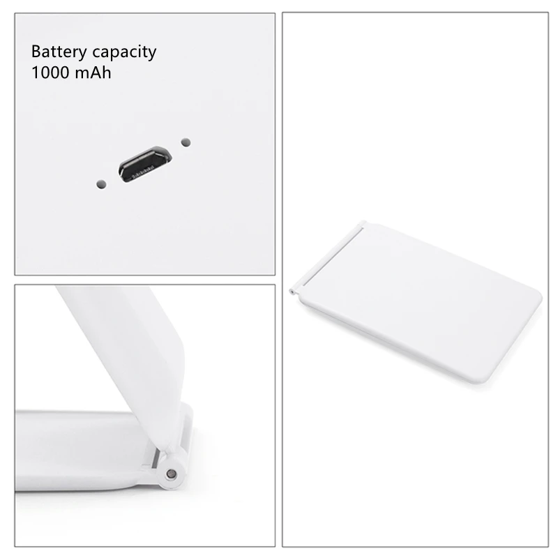 Handheld Square LED Pocket Mirror LED Lights Travel Small Portable Makeup Mirror.jpg