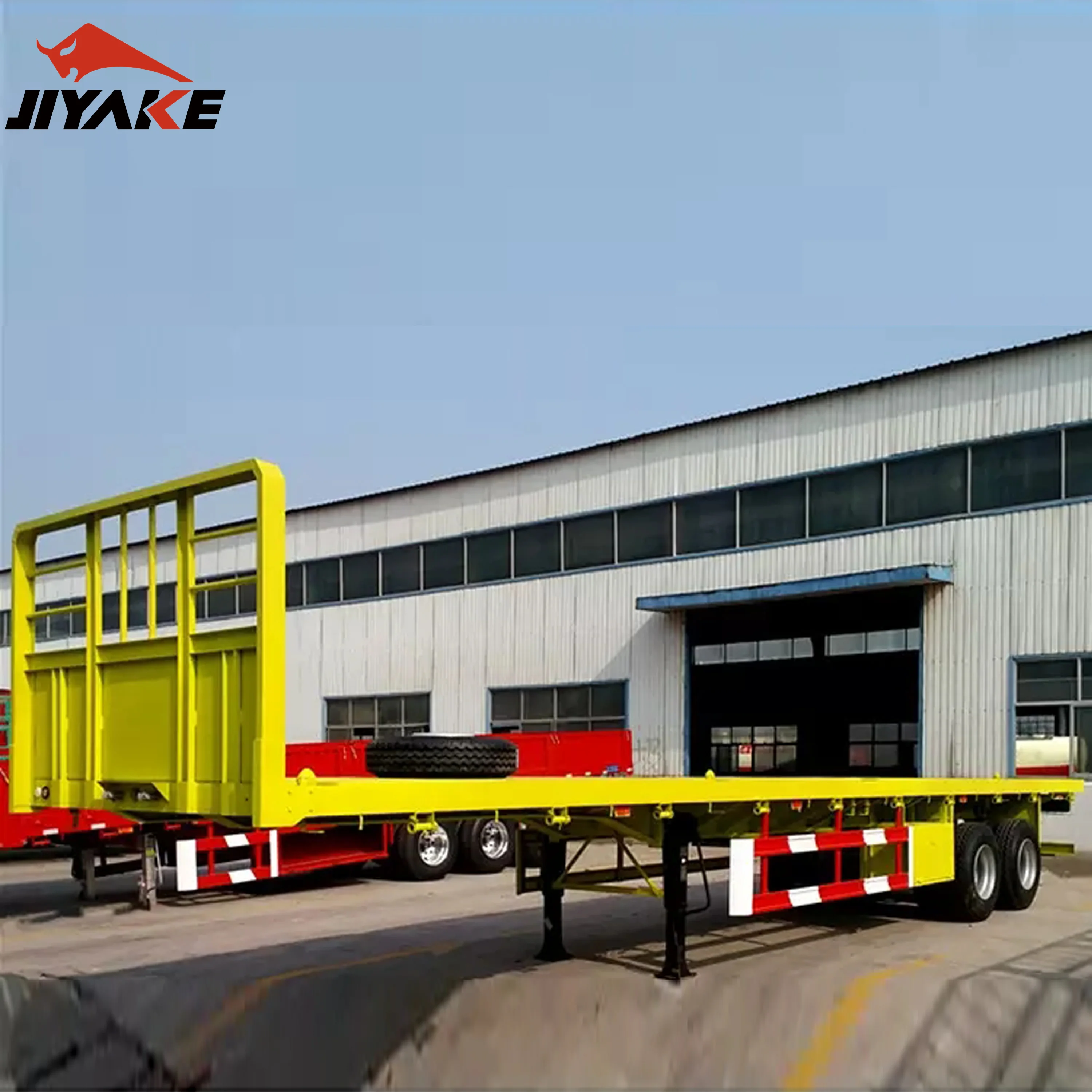 High Quality 20 Feet 40 Feet Container Shipping Flat Deck High Bed Platform Flatbed Truck