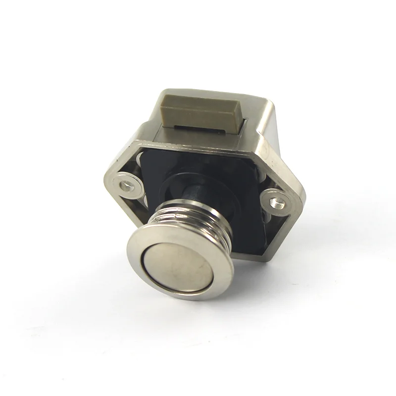 Motorhome RV Caravan Boat Yacht Cut-out Size 20mm White Mini Push Lock Push Latch ambulance