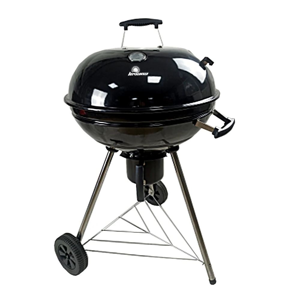 Easy Move Outdoor Apple Shape Charcoal BBQ Grill Portable Smoker BBQ Grill and Back Tripod Legs for Family Day