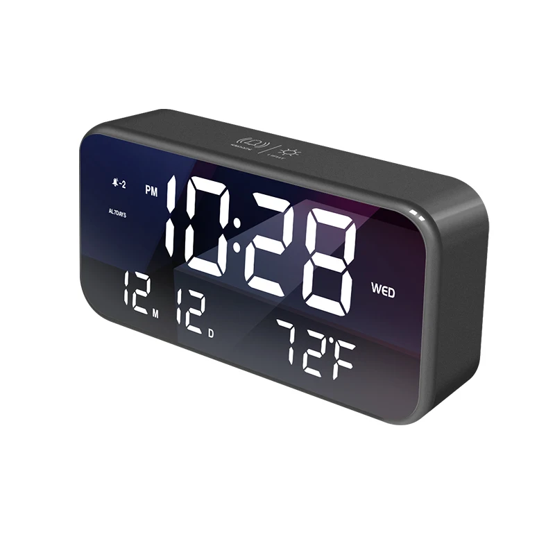 2022 High Quality Smart Digital Calendar Temperature Home Decoration Digital Alarm Clock