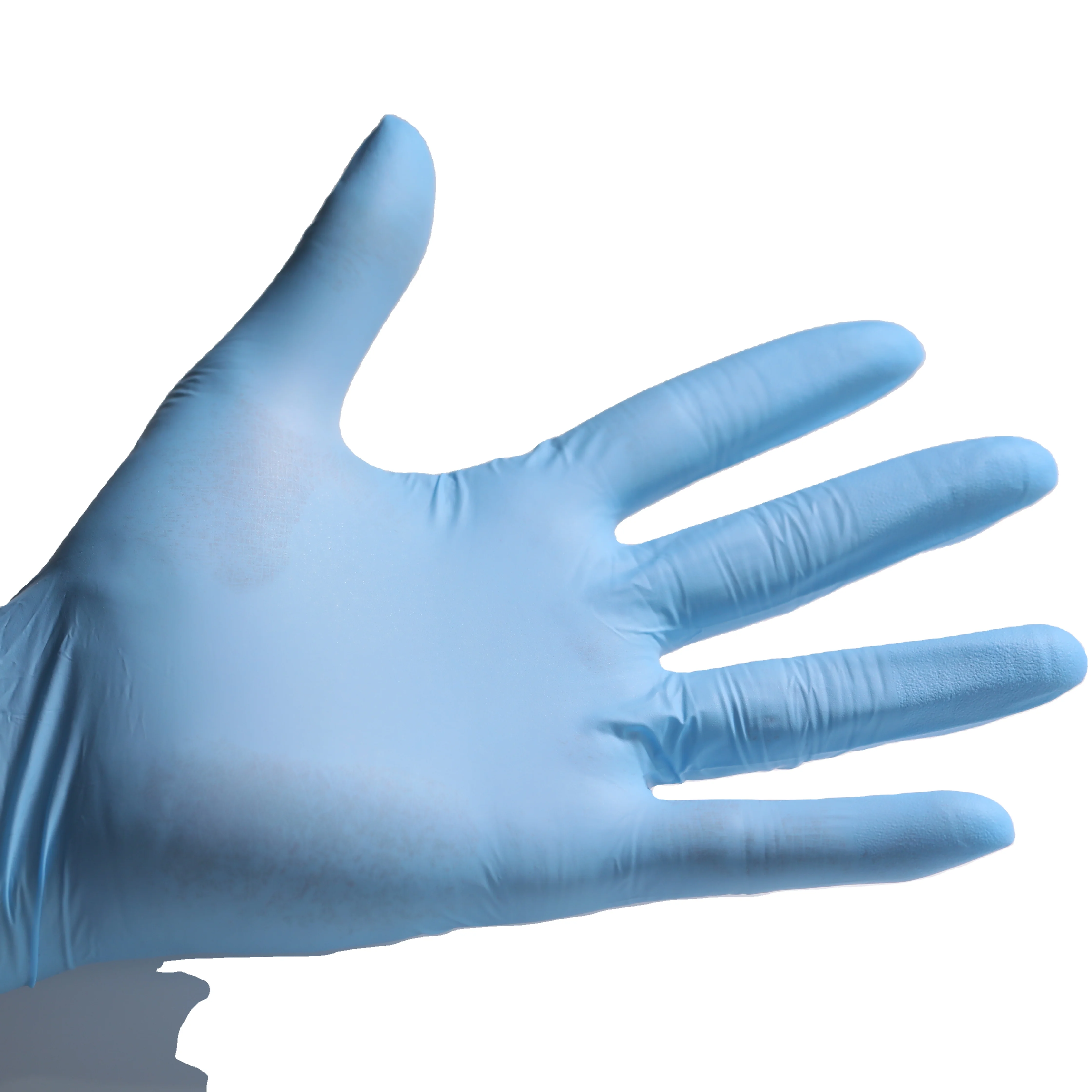 Wholesale  High cleanliness softness Disposable sky blue  Powder Free non sterile   Nitrile Exam Gloves