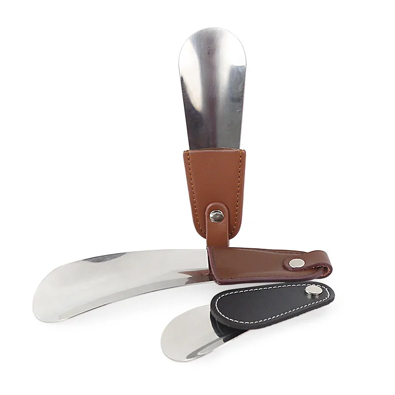 Клаксон для обуви Melenlt из нержавеющей стали с кожаным ремешком клаксон путешествий классический аксессуар джентльмена