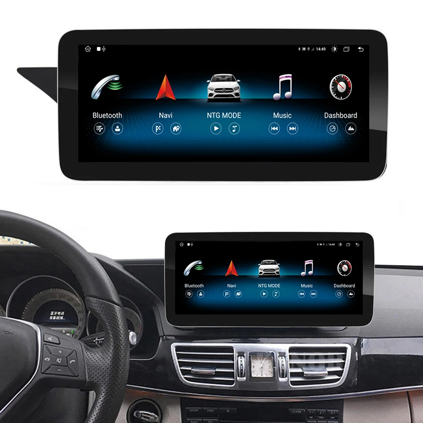 12.3Inch 8-Core 8+128G Portable Car Radio for Mercedes Benz W212  2009-2015 Android 11 E Class GPS Amplifier Carplay Multimedia