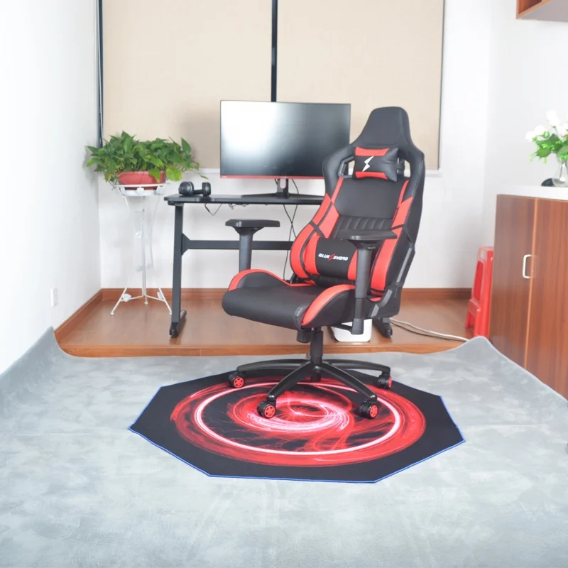 Напольный коврик для кресла E-sport с прочными сшитыми краями резиновый геймеров офиса и