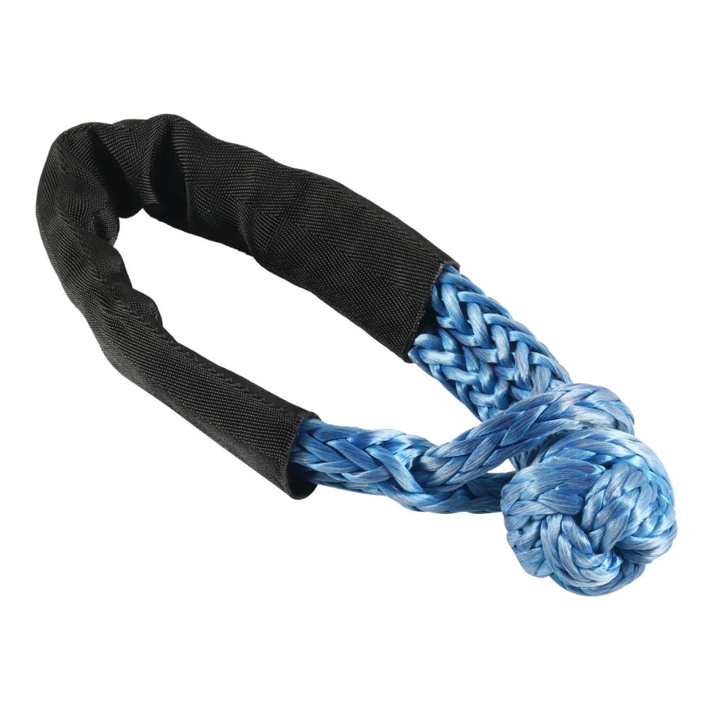 28 Tons 62500 pounds Amazon Hot Selling OEM Customized Logo Recovery Tow Strap Rope UHMWPE Soft Shackle