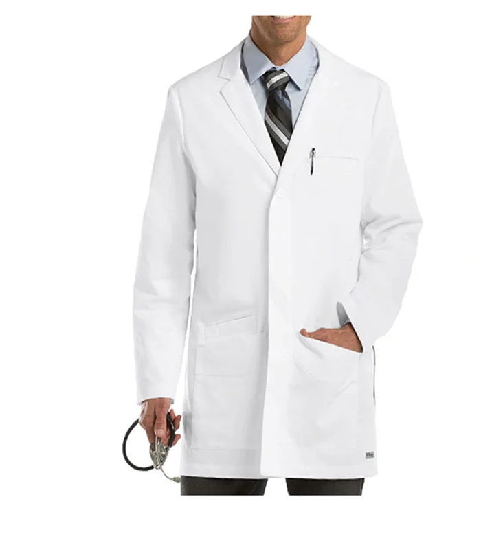 White Short Doctor Coat  Doctors Coats With Pen Holder
