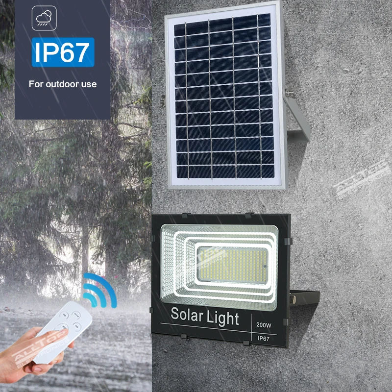 Competitive Price Outdoor Badminton Court 25 40 60 100 200 300 W Ip65 Waterproof  Solar Led Flood Lamp