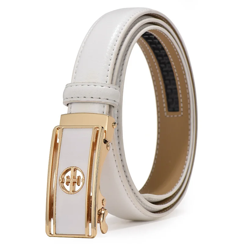 Trendy Factory Price Women Automatic Leather Belt