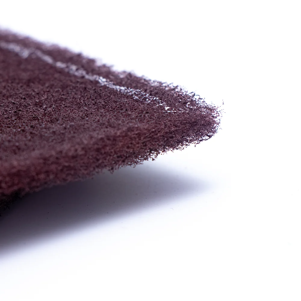 OEM aluminium oxide fast cut and finish fine dark red 7447c scouring pad alternative to steel wool