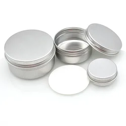 free sample 10g 30g 50g 60g 80g 100g 120g 150g 180g 250g aluminum cream jar for cosmetic candle lip balm