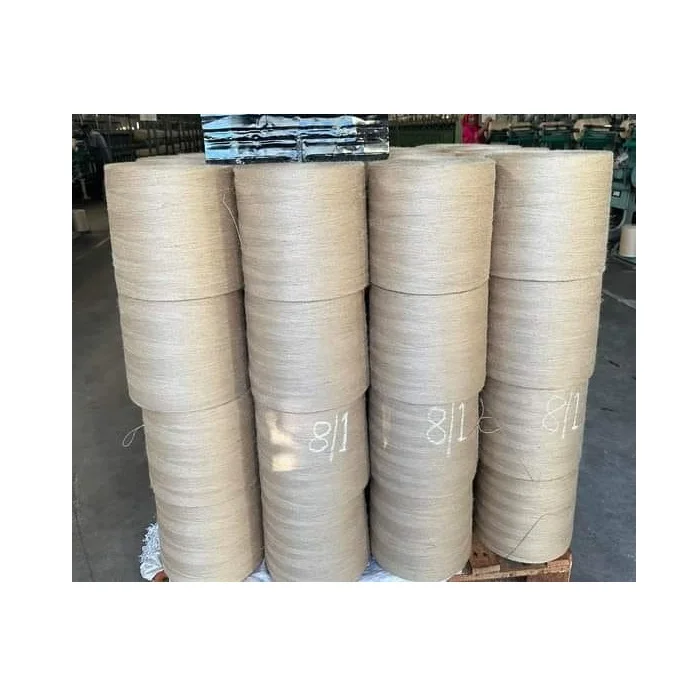 Bangladeshi Factory Manufacture 100%Natural Color Twisted Jute Yarn Jute Customized Packaging Wholesale Price Jute Yarn From BD