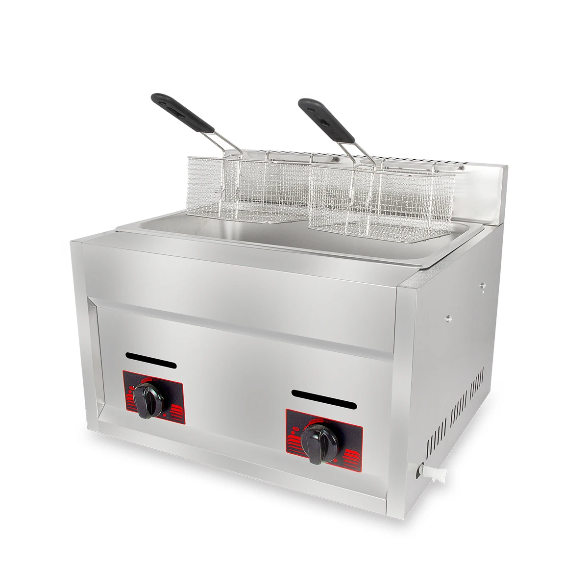 6L+6L garri frymaster gas friteuse pro commerciale profonde professionnelle encastrable heissluft poulet friteuse gaz