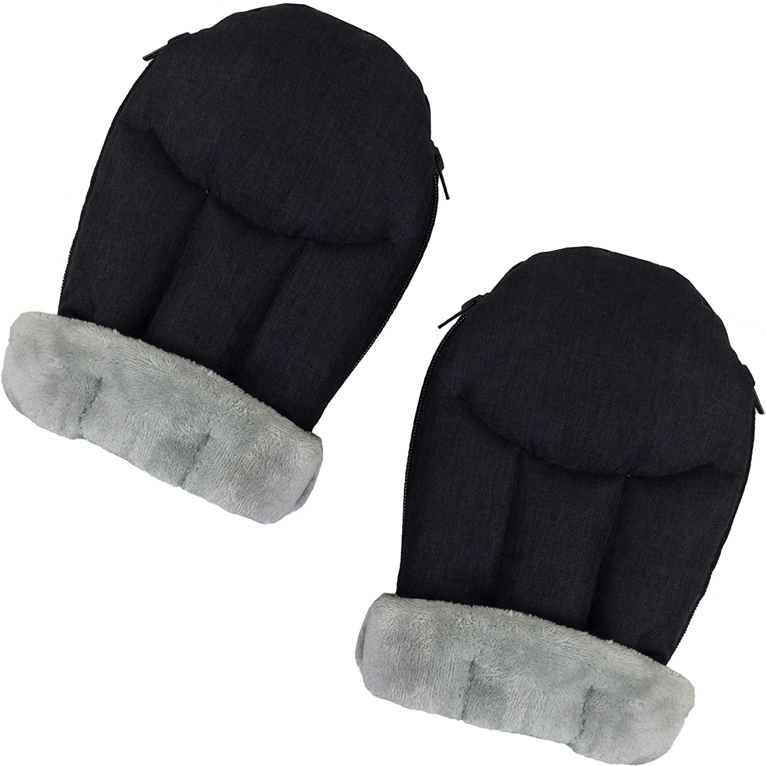 Zipper Closure Style Push Chair Handmuff, Windproof Pram Hand Warmer, Snowproof Stroller Handle hand Muff Baby Stroller Gloves