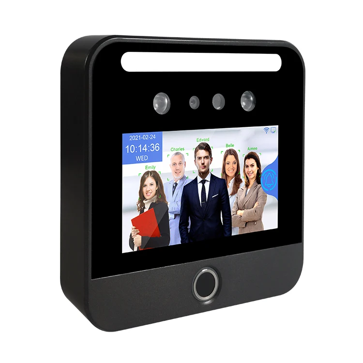 Cloud Software TCP/IP Wifi Time recording 4G SIM AI Face Recognition Fingerprint Time and Attendance Access Control Machine