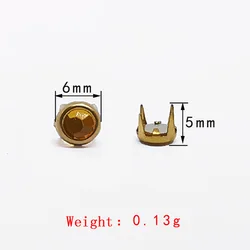 Factory Wholesale Color Claw Drill Rivets DIY Jewelry Decoration Bag Accessories