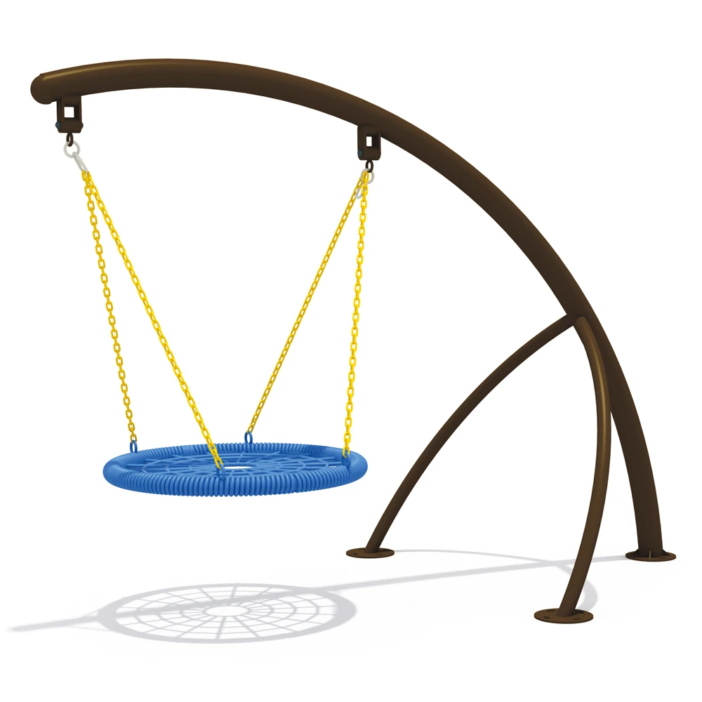 
Most Popular Metal Frame Children Outdoor Playground Net Rope Swing 
