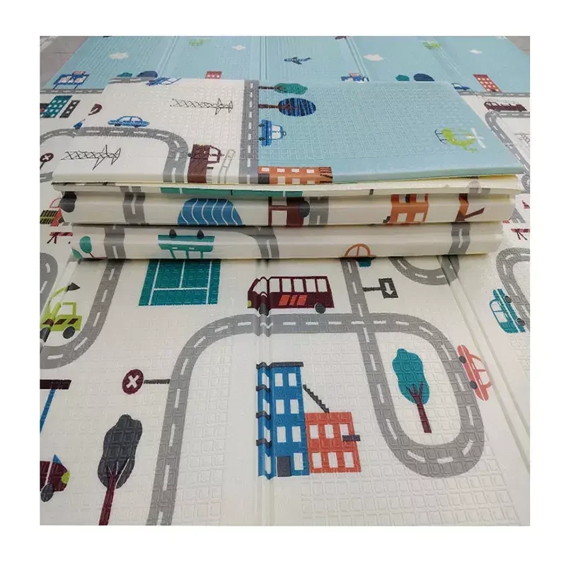 Kids 200cm*180cm Multi Life Home Foam Play Mats Education Outdoor Foldable Crawling Mat Non Toxic XPE Baby Play Mat