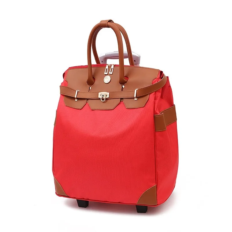 Pu Oxford Backpacks Trolly Clothing Bag Suitcases And Bags Cabin Luggage Trolley Case Luggage, Bags & Cases