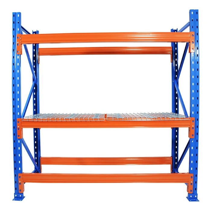Heavy duty selective pallet rack frame and beam for pallet storage