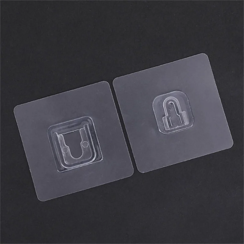 Double Sided Adhesive Wall Hooks Traceless Wall Snap Hook for Picture Bathroom Kitchen